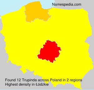 Surname Trupinda in Poland Surname Trupinda in Poland
