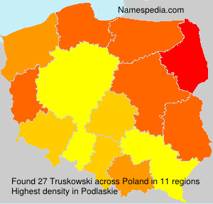 Surname Truskowski in Poland Surname Truskowski in Poland