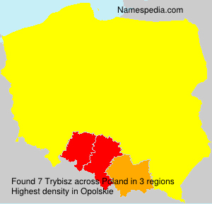 Surname Trybisz in Poland
