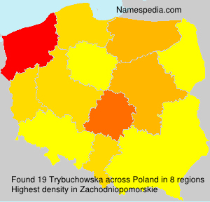 Surname Trybuchowska in Poland Surname Trybuchowska in Poland
