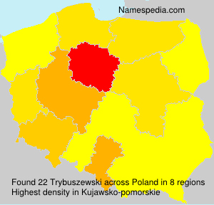Surname Trybuszewski in Poland Surname Trybuszewski in Poland