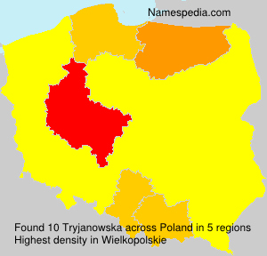 Surname Tryjanowska in Poland Surname Tryjanowska in Poland