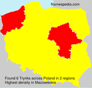 Surname Trynks in Poland Surname Trynks in Poland