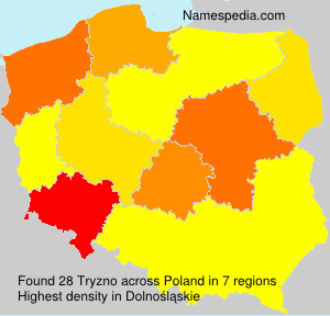 Surname Tryzno in Poland Surname Tryzno in Poland
