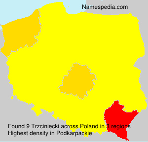 Surname Trzciniecki in Poland Surname Trzciniecki in Poland