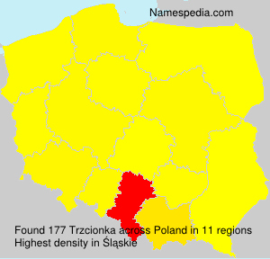 Surname Trzcionka in Poland Surname Trzcionka in Poland
