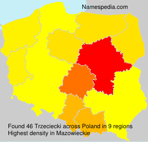 Surname Trzeciecki in Poland Surname Trzeciecki in Poland