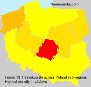 Surname Trzewikowski in Poland Surname Trzewikowski in Poland