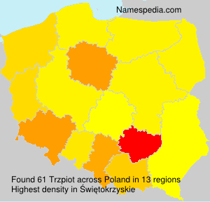 Surname Trzpiot in Poland Surname Trzpiot in Poland