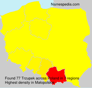 Surname Trzupek in Poland Surname Trzupek in Poland