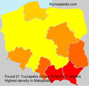 Surname Tuczapska in Poland