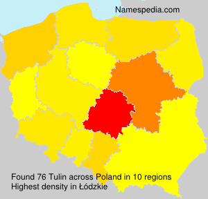 Surname Tulin in Poland Surname Tulin in Poland