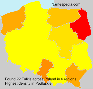 Surname Tulkis in Poland Surname Tulkis in Poland