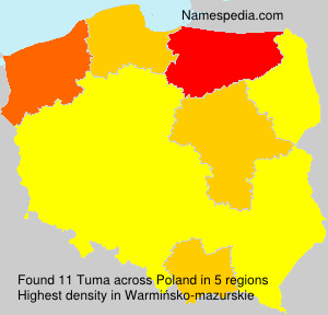 Surname Tuma in Poland Surname Tuma in Poland
