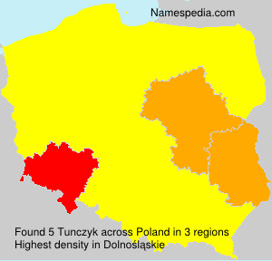 Surname Tunczyk in Poland Surname Tunczyk in Poland