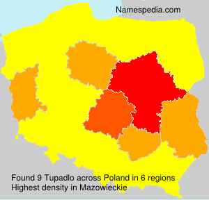 Surname Tupadlo in Poland Surname Tupadlo in Poland