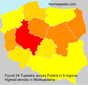Surname Tupalska in Poland Surname Tupalska in Poland