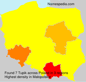 Surname Tupik in Poland Surname Tupik in Poland