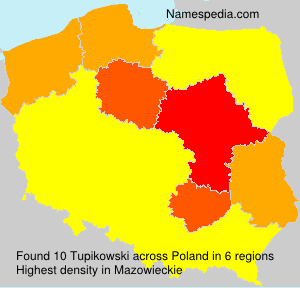Surname Tupikowski in Poland Surname Tupikowski in Poland