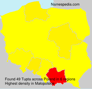 Surname Tupta in Poland Surname Tupta in Poland