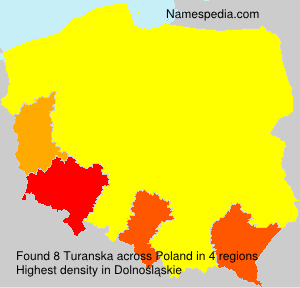 Surname Turanska in Poland Surname Turanska in Poland