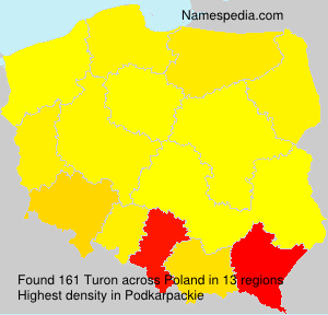 Surname Turon in Poland Surname Turon in Poland