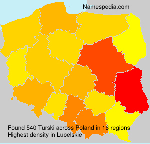 Surname Turski in Poland Surname Turski in Poland
