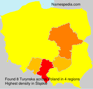 Surname Turynska in Poland Surname Turynska in Poland