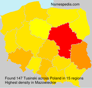 Surname Tusinski in Poland Surname Tusinski in Poland