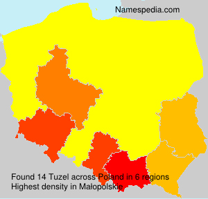 Surname Tuzel in Poland Surname Tuzel in Poland