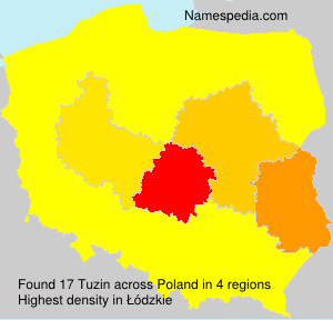 Surname Tuzin in Poland Surname Tuzin in Poland