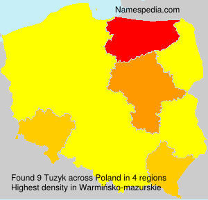 Surname Tuzyk in Poland Surname Tuzyk in Poland