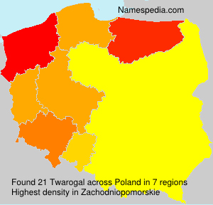 Surname Twarogal in Poland Surname Twarogal in Poland