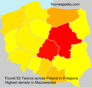 Surname Tworus in Poland Surname Tworus in Poland