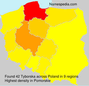Surname Tyborska in Poland Surname Tyborska in Poland