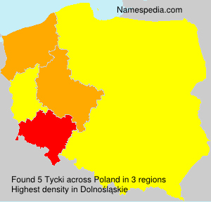 Surname Tycki in Poland Surname Tycki in Poland