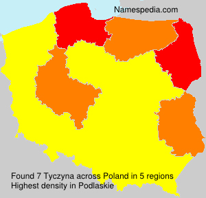 Surname Tyczyna in Poland Surname Tyczyna in Poland