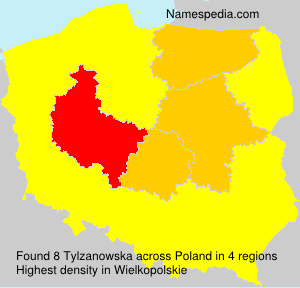 Surname Tylzanowska in Poland Surname Tylzanowska in Poland