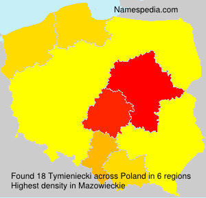 Surname Tymieniecki in Poland Surname Tymieniecki in Poland