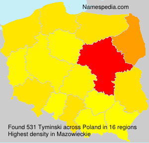 Surname Tyminski in Poland Surname Tyminski in Poland