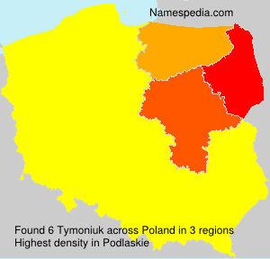 Surname Tymoniuk in Poland Surname Tymoniuk in Poland