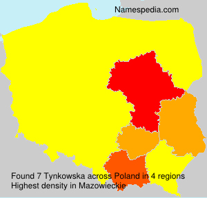 Surname Tynkowska in Poland Surname Tynkowska in Poland