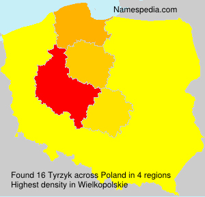 Surname Tyrzyk in Poland Surname Tyrzyk in Poland