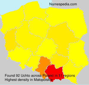 Surname Uchto in Poland Surname Uchto in Poland