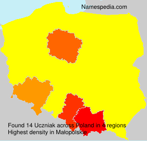 Surname Uczniak in Poland Surname Uczniak in Poland