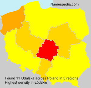Surname Udalska in Poland Surname Udalska in Poland