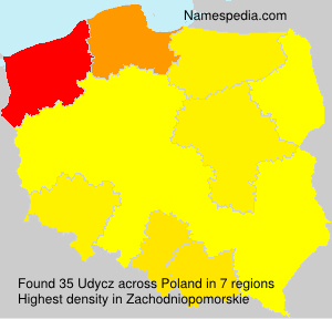 Surname Udycz in Poland Surname Udycz in Poland
