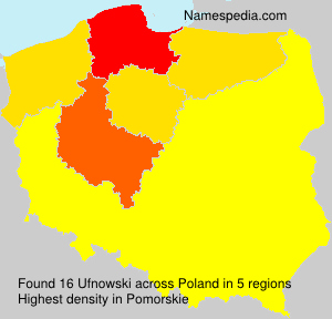 Surname Ufnowski in Poland Surname Ufnowski in Poland