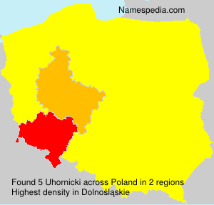 Surname Uhornicki in Poland