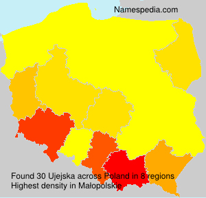 Surname Ujejska in Poland